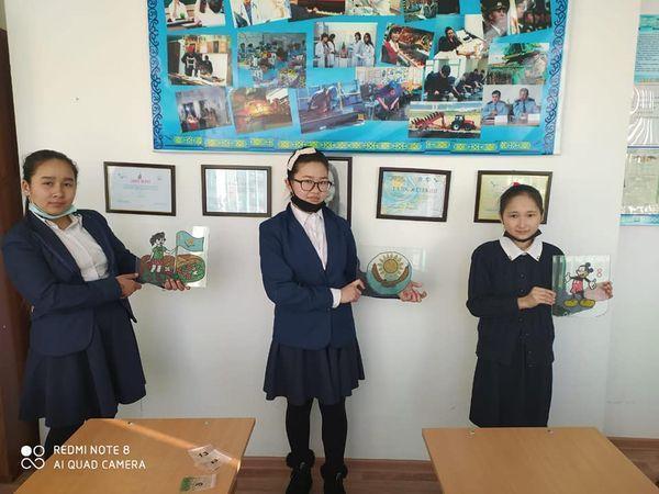 Шебер қолдар көрмесі өткізілді. Тақырыбы: "Қазақстан - тәуелсіздік төрінде".